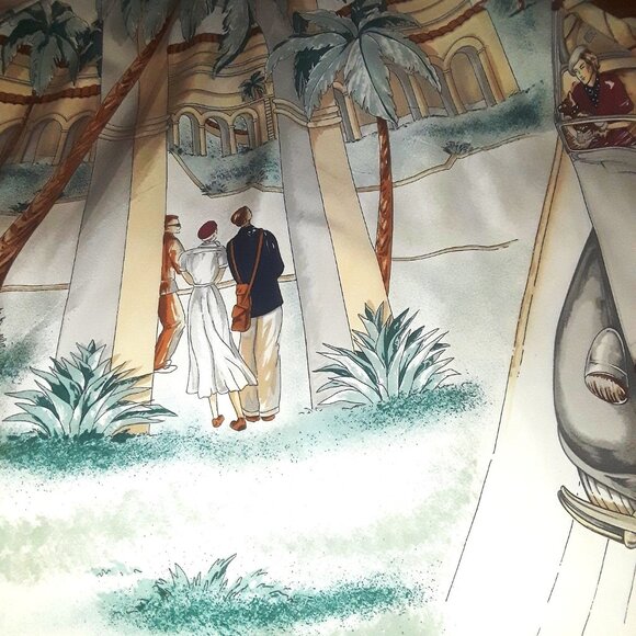 Collector's vintage Ralph Lauren silk skirt "roaring 20's print--MUST SEE - Picture 6 of 13